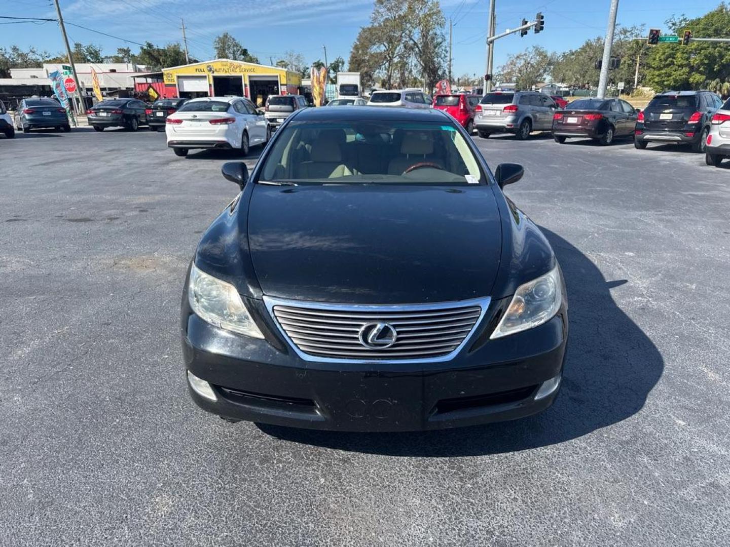 2008 BLACK LEXUS LS 460 (JTHBL46F185) with an 4.6L engine, Automatic transmission, located at 2929 9th St. West, Bradenton, 34205, (941) 242-2810, 27.473591, -82.570679 - Photo#3