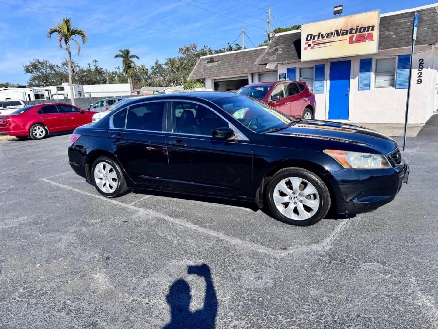 2008 BLACK HONDA ACCORD EXL (JHMCP26828C) with an 2.4L engine, Automatic transmission, located at 2929 9th St. West, Bradenton, 34205, (941) 242-2810, 27.473591, -82.570679 - Photo#2