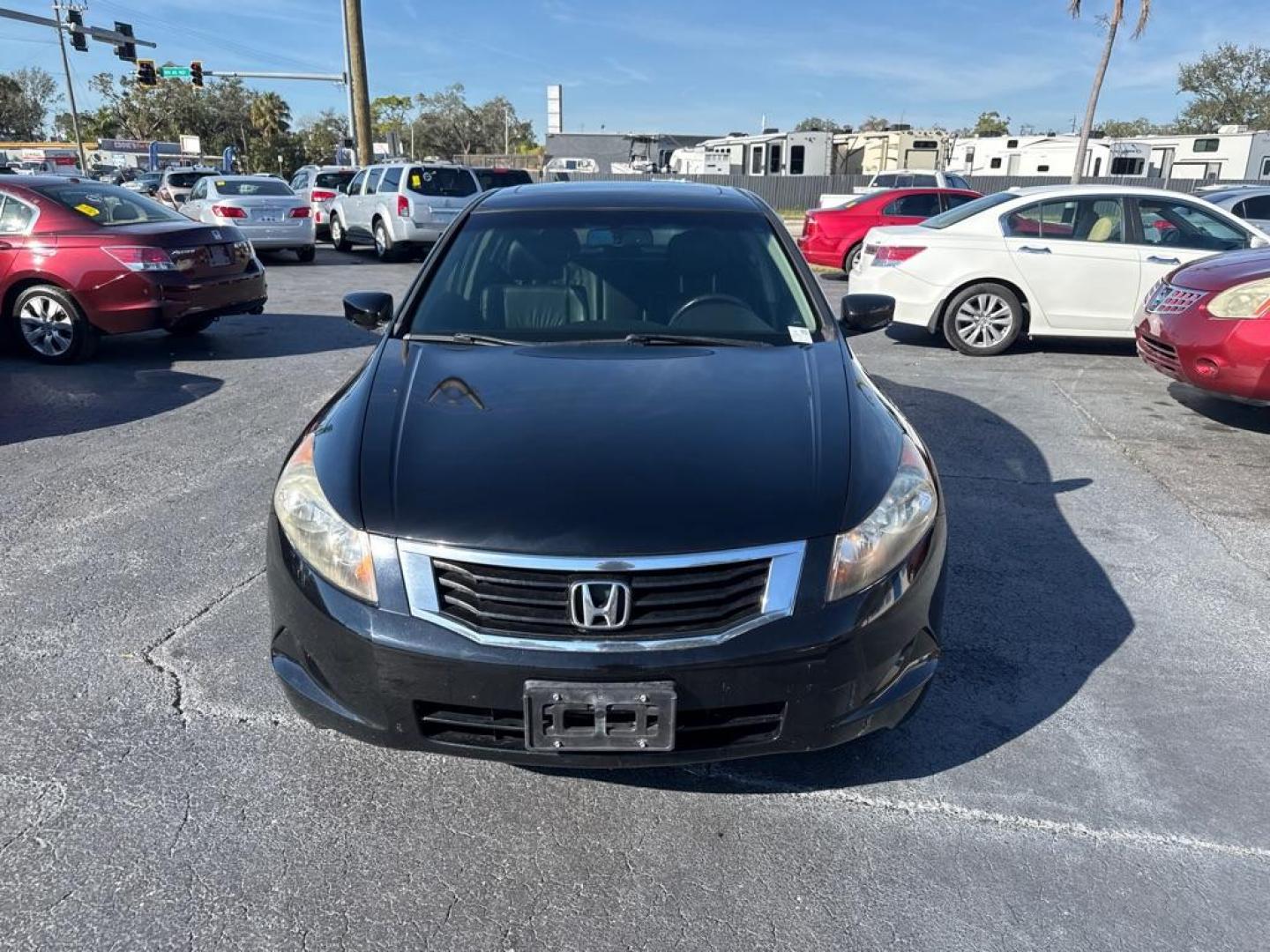 2008 BLACK HONDA ACCORD EXL (JHMCP26828C) with an 2.4L engine, Automatic transmission, located at 2929 9th St. West, Bradenton, 34205, (941) 242-2810, 27.473591, -82.570679 - Photo#3