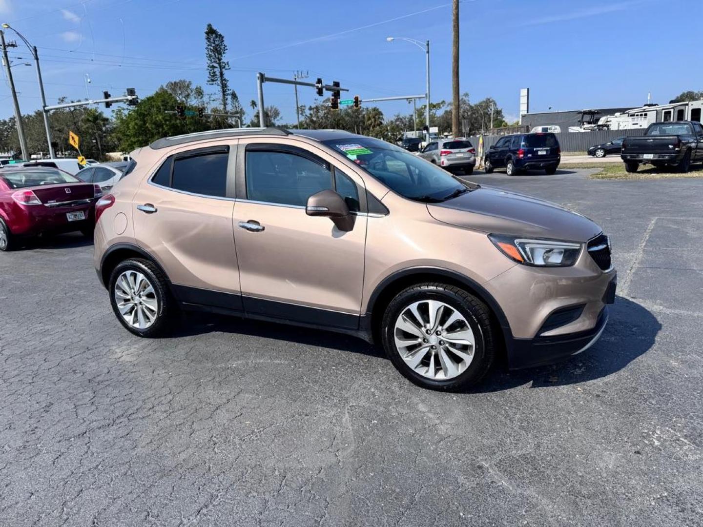 2018 TAN BUICK ENCORE PREFERRED (KL4CJASB5JB) with an 1.4L engine, Automatic transmission, located at 2929 9th St. West, Bradenton, 34205, (941) 242-2810, 27.473591, -82.570679 - Thanks for inquring into DriveNation USA! All vehicles listed can be viewed at www.drivenationusa.com for vehicle history reports and additonal info. We cannot quote any terms such as down payments or monthly payments without an application. You can apply directly at www.drivenationusa.com or by con - Photo#0