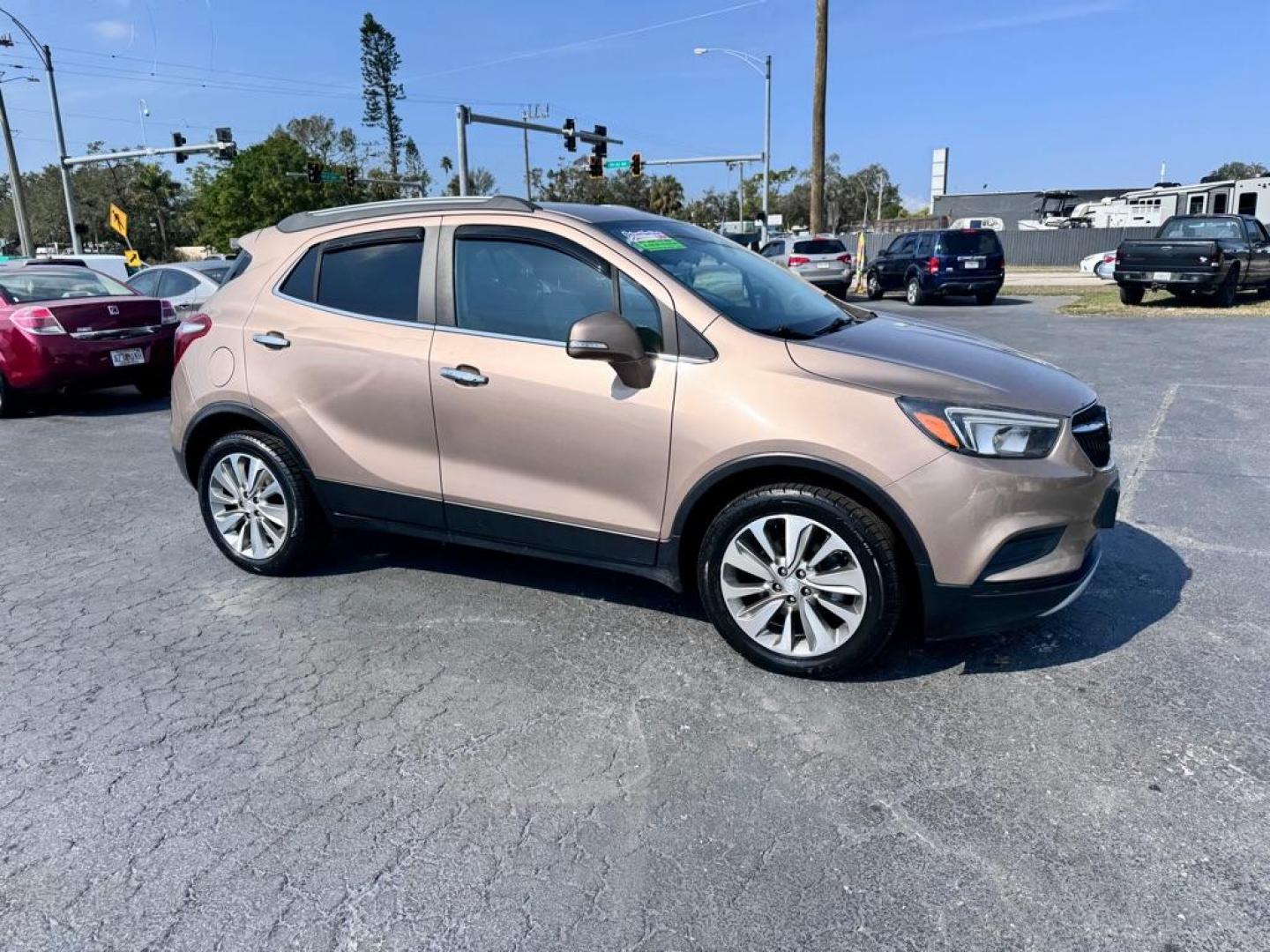 2018 TAN BUICK ENCORE PREFERRED (KL4CJASB5JB) with an 1.4L engine, Automatic transmission, located at 2929 9th St. West, Bradenton, 34205, (941) 242-2810, 27.473591, -82.570679 - Thanks for inquring into DriveNation USA! All vehicles listed can be viewed at www.drivenationusa.com for vehicle history reports and additonal info. We cannot quote any terms such as down payments or monthly payments without an application. You can apply directly at www.drivenationusa.com or by con - Photo#1