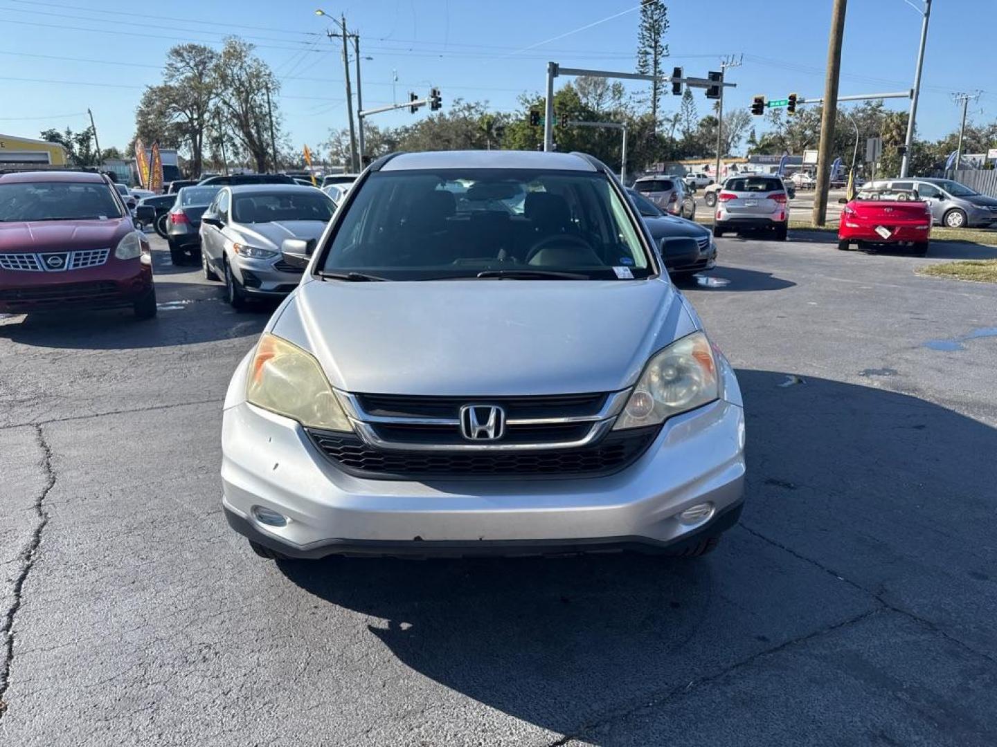 2010 SILVER HONDA CR-V LX (3CZRE3H35AG) with an 2.4L engine, Automatic transmission, located at 2929 9th St. West, Bradenton, 34205, (941) 242-2810, 27.473591, -82.570679 - Photo#2