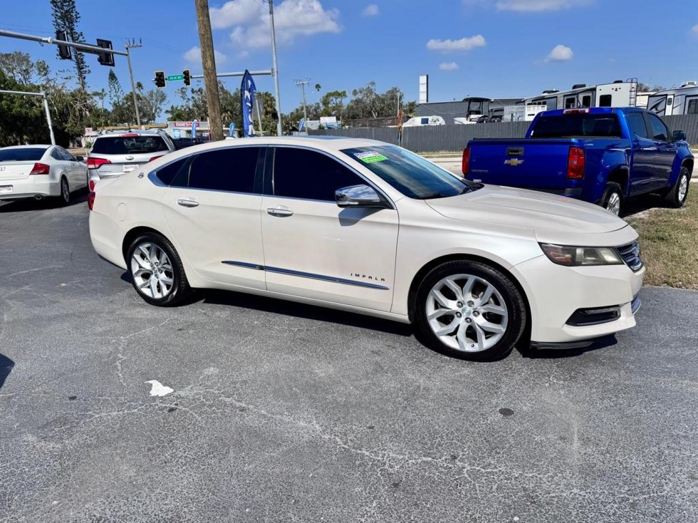 2014 WHITE CHEVROLET IMPALA LTZ (1G1155S36EU) with an 3.6L engine, Automatic transmission, located at 2929 9th St. West, Bradenton, 34205, (941) 242-2810, 27.473591, -82.570679 - Thanks for inquring into DriveNation USA! All vehicles listed can be viewed at www.drivenationusa.com for vehicle history reports and additonal info. We cannot quote any terms such as down payments or monthly payments without an application. You can apply directly at www.drivenationusa.com or by con - Photo#0