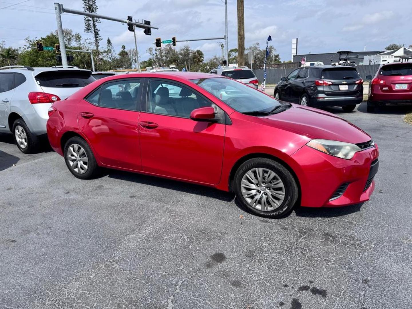 2015 RED TOYOTA COROLLA LE (2T1BURHE1FC) with an 1.8L engine, Automatic transmission, located at 2929 9th St. West, Bradenton, 34205, (941) 242-2810, 27.473591, -82.570679 - Thanks for inquring into DriveNation USA! All vehicles listed can be viewed at www.drivenationusa.com for vehicle history reports and additonal info. We cannot quote any terms such as down payments or monthly payments without an application. You can apply directly at www.drivenationusa.com or by con - Photo#1