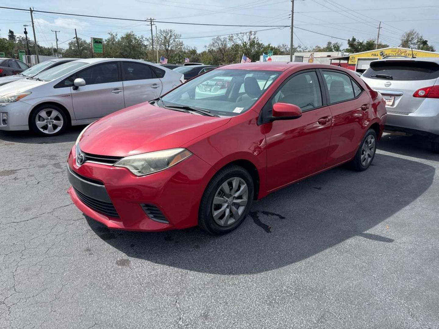 2015 RED TOYOTA COROLLA LE (2T1BURHE1FC) with an 1.8L engine, Automatic transmission, located at 2929 9th St. West, Bradenton, 34205, (941) 242-2810, 27.473591, -82.570679 - Thanks for inquring into DriveNation USA! All vehicles listed can be viewed at www.drivenationusa.com for vehicle history reports and additonal info. We cannot quote any terms such as down payments or monthly payments without an application. You can apply directly at www.drivenationusa.com or by con - Photo#3