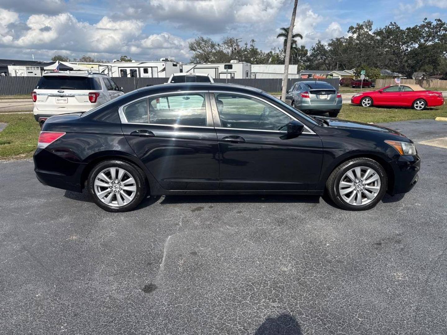 2012 BLACK HONDA ACCORD EXL (1HGCP2F81CA) with an 2.4L engine, Automatic transmission, located at 2929 9th St. West, Bradenton, 34205, (941) 242-2810, 27.473591, -82.570679 - Photo#8